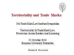 5th Trade Mark Law Institute Symposium