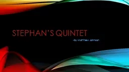 Stephan’s quintet