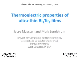 T hermoelectric properties of ultra-thin Bi