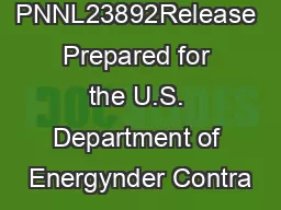 PNNL23892Release Prepared for the U.S. Department of Energynder Contra