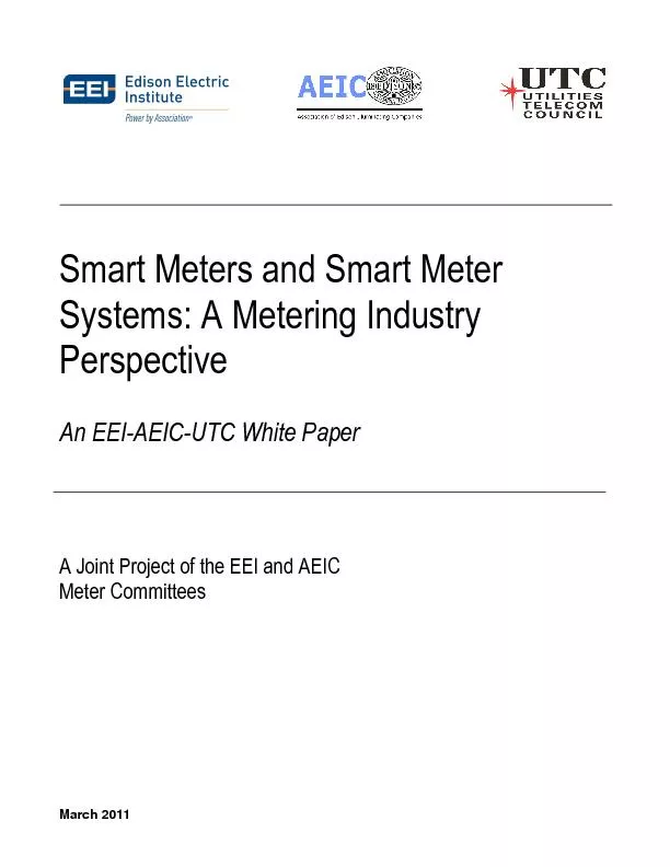 Smart Meters and Smart Meter