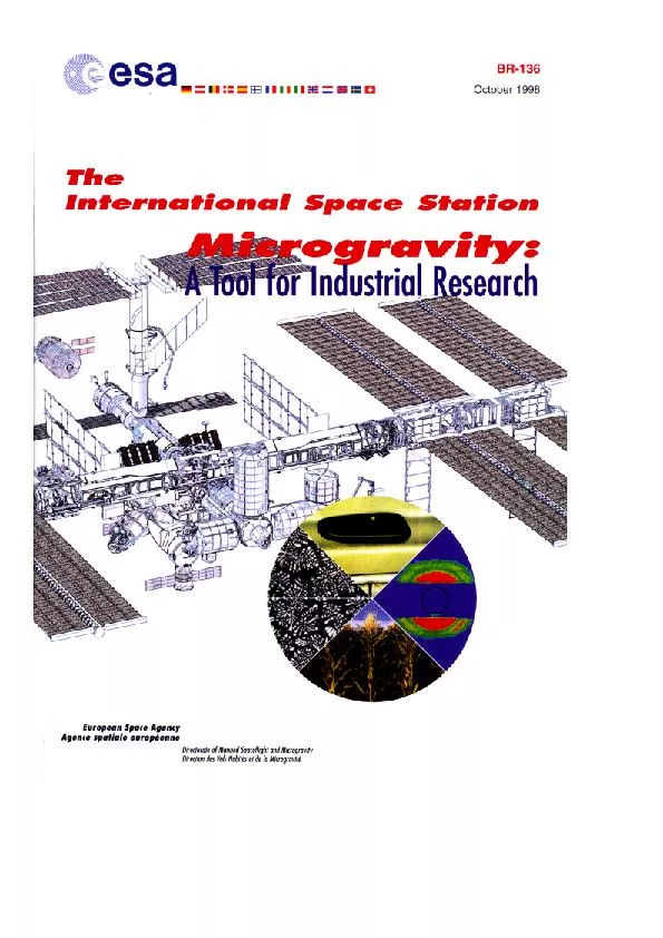 Microgravity: a Tool for Industrial Research     1 Microgravity Resear