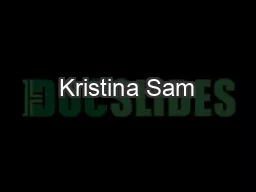 Kristina Sam