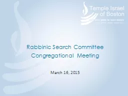Rabbinic Search Committee