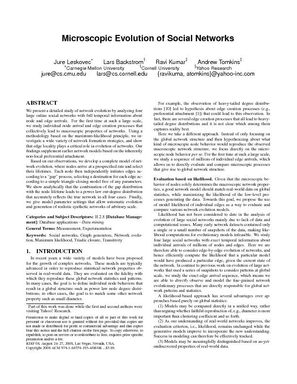 PDF-MicroscopicEvolutionofSocialNetworksJureLeskovecLarsBackstromRaviKumar thumbnail