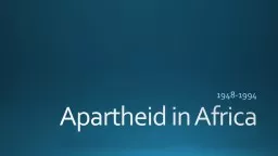 Apartheid in Africa