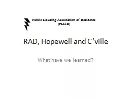RAD, Hopewell and