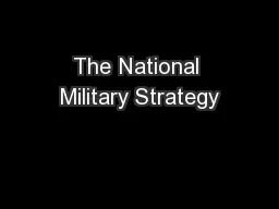 The National Military Strategy