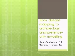 From disease mapping to archaeology and presence-only model