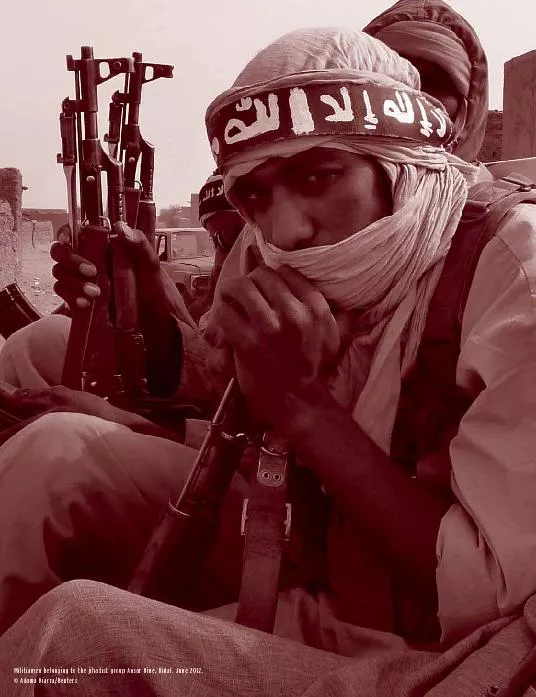 Militiamen belonging to the jihadist group Ansar Dine, Kidal, June 201