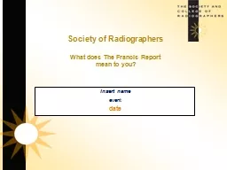 Society of Radiographers