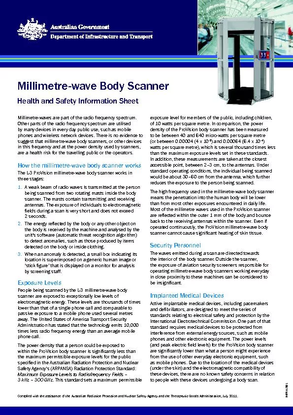 Millimetre-wave Body Scanner