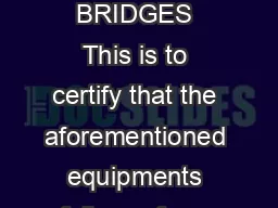 INSTRUCTION MANUAL ELECTRIC GUITARS AND BASSES BRIDGES This is to certify that the aforementioned equipments fully conform to protection requirements of the following EC council directives