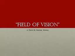 “Field Of Vision”