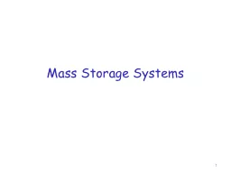 Mass Storage Systems