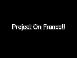 Project On France!!