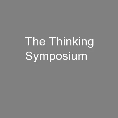 The Thinking Symposium