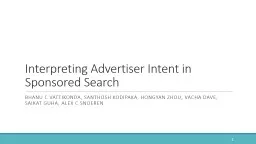 Interpreting Advertiser Intent in Sponsored Search