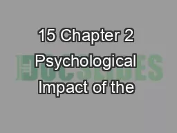 15 Chapter 2 Psychological Impact of the 