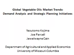Global Vegetable Oils Market Trends: