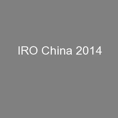 IRO China 2014