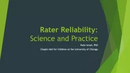 Rater Reliability