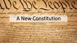 A New Constitution