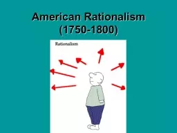 American Rationalism (1750-1800)