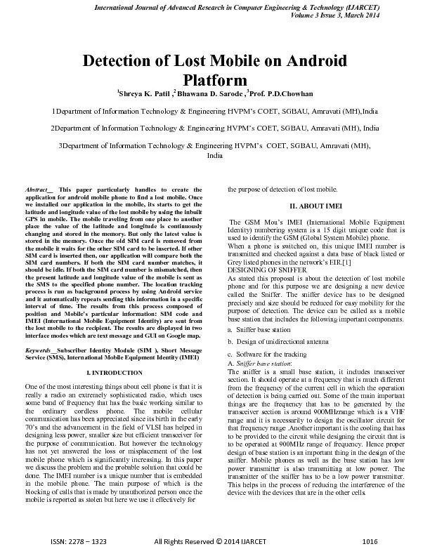 International Journal of Advanced Research in Computer Engineering & T