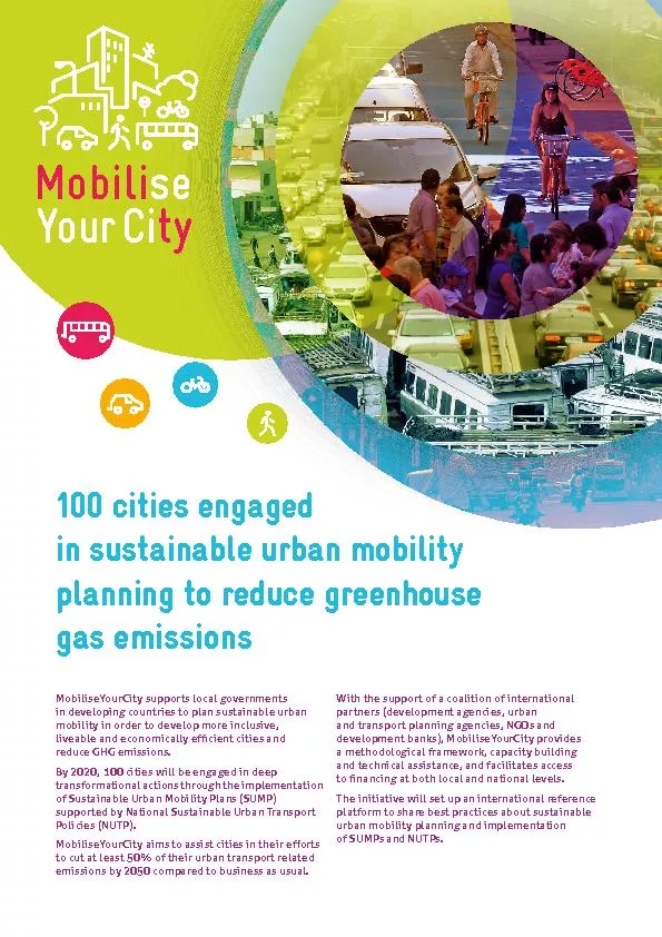 MobiliseYourCity supports local governments in developing countries to