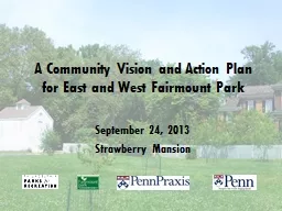 A Community Vision and Action Plan