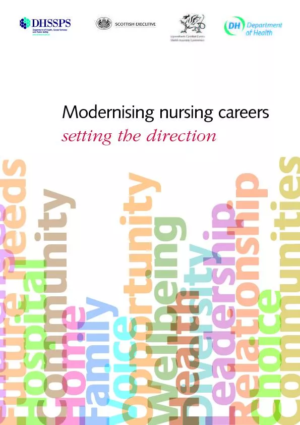 Modernising nursing careers