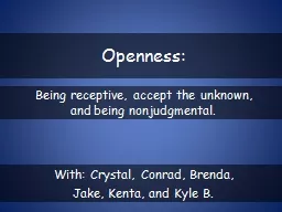 Openness: