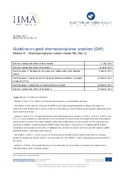 Guideline on good pharmacovigilance practices (GVP)Module II Pharmacov