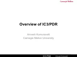 Overview of IC3/PDR