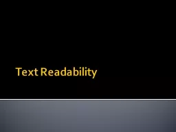 Text Readability