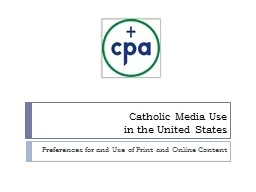Catholic Media Use