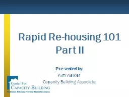 Rapid Re-housing 101