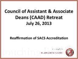 Council of Assistant & Associate Deans (CAAD) Retreat