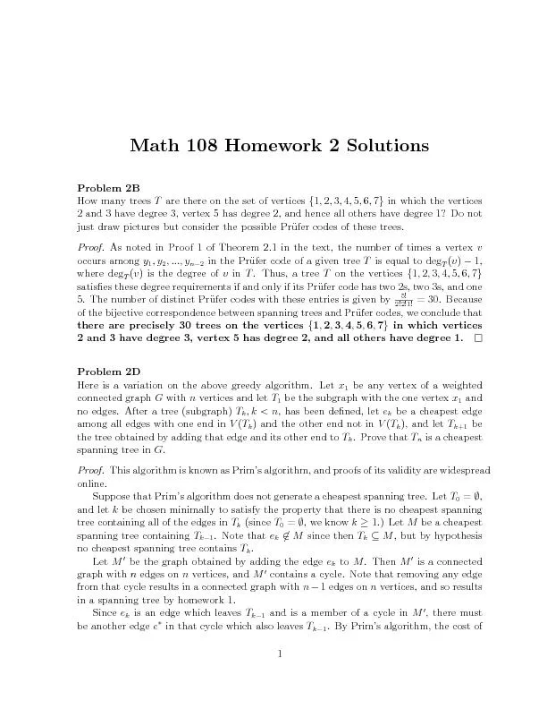 Math108Homework2SolutionsProblem2BHowmanytreesTarethereonthesetofverti