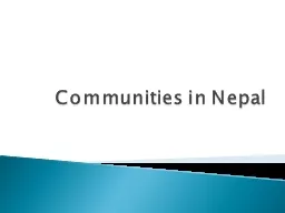 Communities in Nepal
