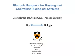 Photonic Reagents for Probing and Controlling Biological Sy