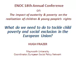ENOC 18th Annual Conference