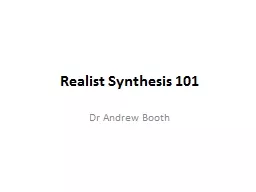 Realist Synthesis 101