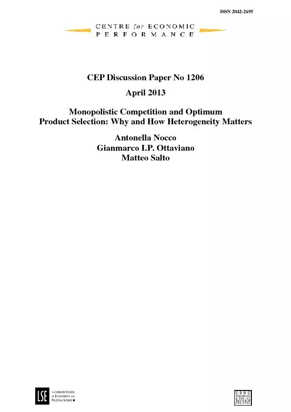 CEP Discussion Paper No