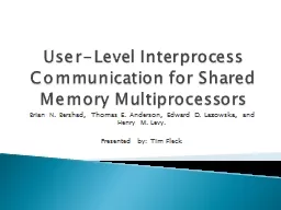 User-Level Interprocess Communication for Shared Memory Mul