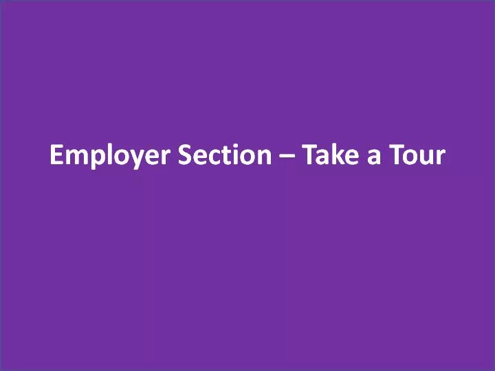 Employer Section