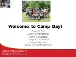Welcome to Camp Day!