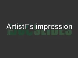 Artist’s impression