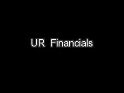 UR  Financials